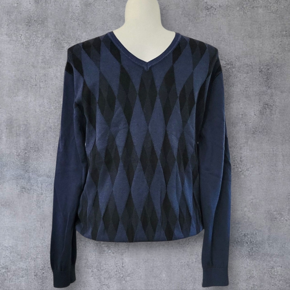 J. Ferrar Argyle Sweater Size XL